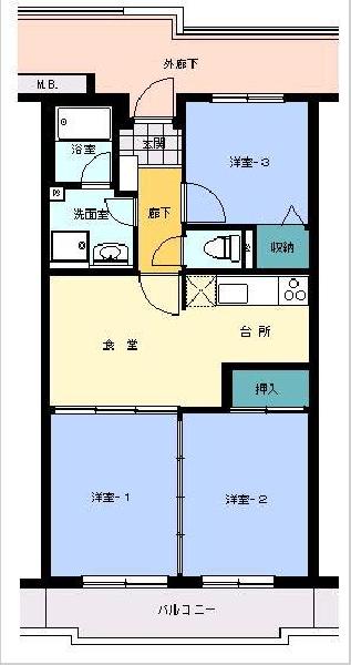 セピア・コート東戸塚 間取り